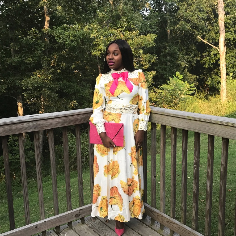 CHRYSANTHEMUM FLOWER DRESS